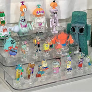 Set 22 Mini Figuras Acrílicas con Soporte – Bob Esponja y Amigos | Decoración o Colección