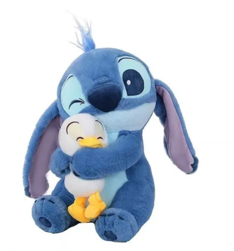Peluche Stitch Con Pato Patito Tierno Kawaii 28 Cms
