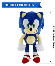 Peluche Sonic Clasico 24 cms Calidad