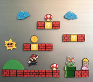 Pack Imanes Refrigerador Super Mario Bros – Gamer Retro | Set Decorativo
