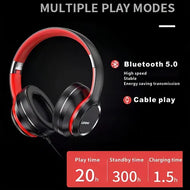 Auriculares Inalámbricos Lenovo HD200 para Juegos – Negro y Rojo | Audio Gamer Premium