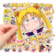 50 Stickers Sailor Moon Impermeables Taza Anime