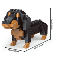 Mini Bloques Construccion Mini Figura Perro Salchicha 10cms