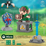 Figura Zelda Link Mini Bloques Armable Espada Escudo Hyliano