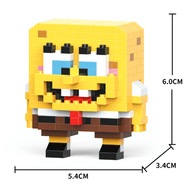 Mini Bloques Armables Bob Esponja – Figura 3D sin caja