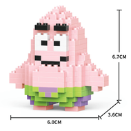 Mini Bloques Armables Patricio Estrella – Figura 3D sin caja