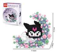 Mini Bloques Armables Kuromi Luna – Figura 3D caja