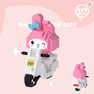 Mini Bloques Armables Melody En Moto – Figura 3D sin caja