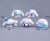 Set 5 Figuras Cinnamoroll Hello Kitty