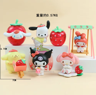 1 Figura Sorpresa Sanrio Hello Kitty Modelo Frutilla