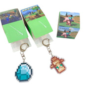 Pack 3 Llaveros Sorpresa Acrilico Minecraft Steve