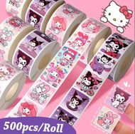 Rollo de 500 Stickers de Kitty
