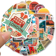 50 Stickers Ciudades Viajes / Calcomania / Autoadhesivo