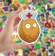 50 Stickers Decorativo Plantas Vs Zombies Pegatina