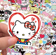 50 Stickers Decorativo Adorno Kitty Amigos Kuromi Kawaii