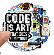 Programador Geek Java - Set De 50 Stickers / Calcomanias