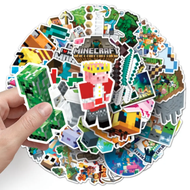 50 stickers Minecraft Calcomania/ Pegatinas Steve