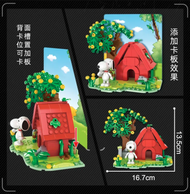 Snoppy Woodstock Armable Mini Bloques Modelo Casa