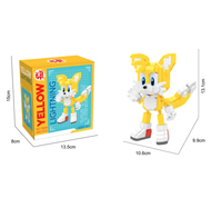 Figura Mini Bloques Sonic Armable Coleccion Tails