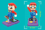 Mini Bloques Armable Figura 3d Mario Bros En Consola