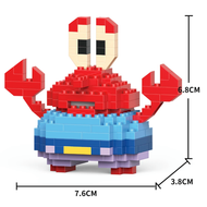 Mini Bloques Armables Don Cangrejo – Figura 3D sin caja