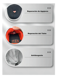 Set 6 Parches Adhesivos Para Reparar Zapatillas Calzado Color Azul Marino