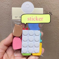 Set de 7 Stickers 3D Bob Esponja – Adhesivos Impermeables | Decorativos y Divertidos