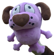 Peluche 23cm Perro Coraje Vintage Dibujo Nostalgia Retro