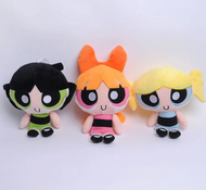 Pack 3 Peluches Chicas Superpoderosas Bombón Burbuja Bellota