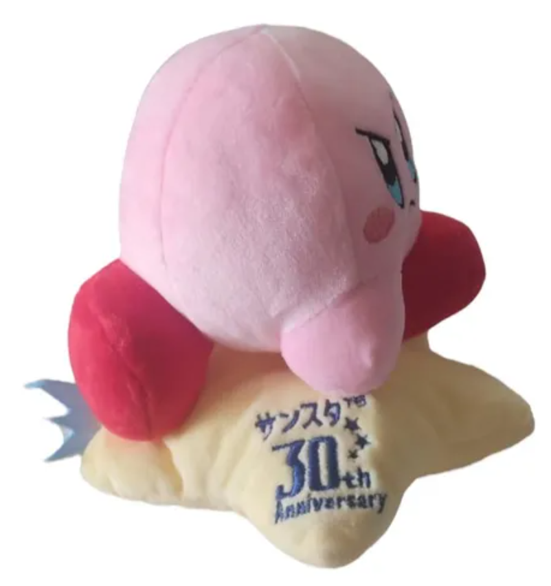 Peluche Kirby Enojado 13cm Kawaii Star - 30 Aniversario