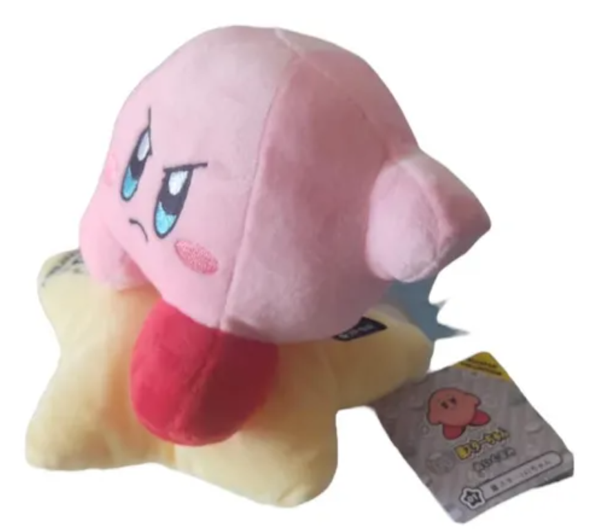 Peluche Kirby Enojado 13cm Kawaii Star - 30 Aniversario