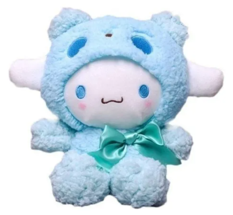 Peluche Cinnamoroll Traje Osito Celeste 20cm