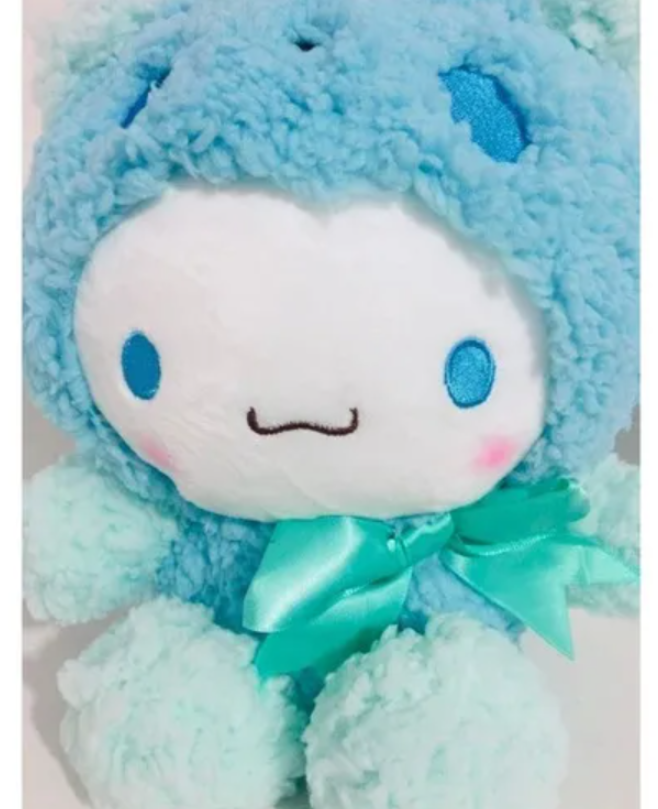 Peluche Cinnamoroll Traje Osito Celeste 20cm