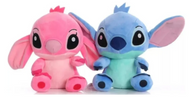 Peluche Stitch Pareja Stitch y Angel 18cm