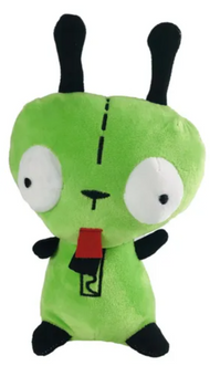 Peluche Invazor Zim Gir Alien Nick Nostalgia 20cm