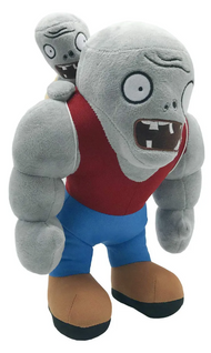 Peluche Plantas Vs Zombies Gargantuar Zombies Color Gris