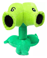 Peluche Plantas Vs Zombies 18 Cm Lanza Guisante Doble