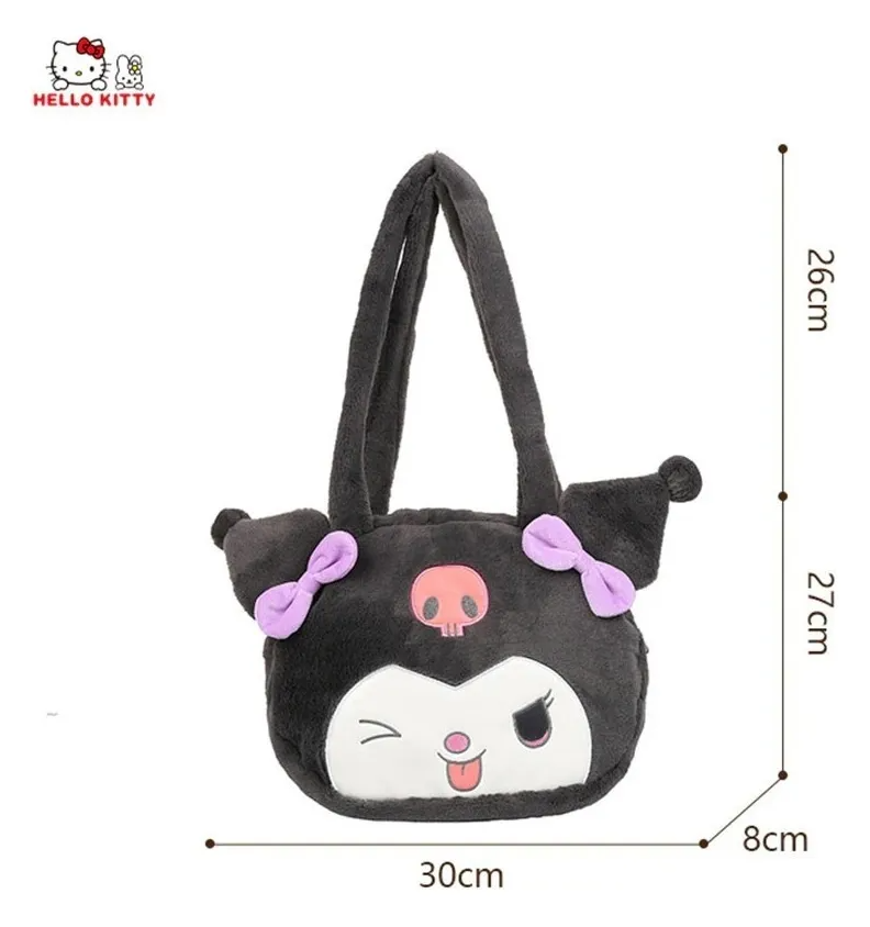 Bolso Kuromi Peluche Cartera - Hello Kitty Sanrio Kawai