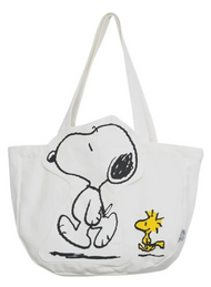 Cartera Bolso De Lona Snoopy Con Cierre (35 X 29 Cm)