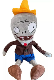 Peluche Zombie Con Sombrero De Cono De Plantas Vs Zombies