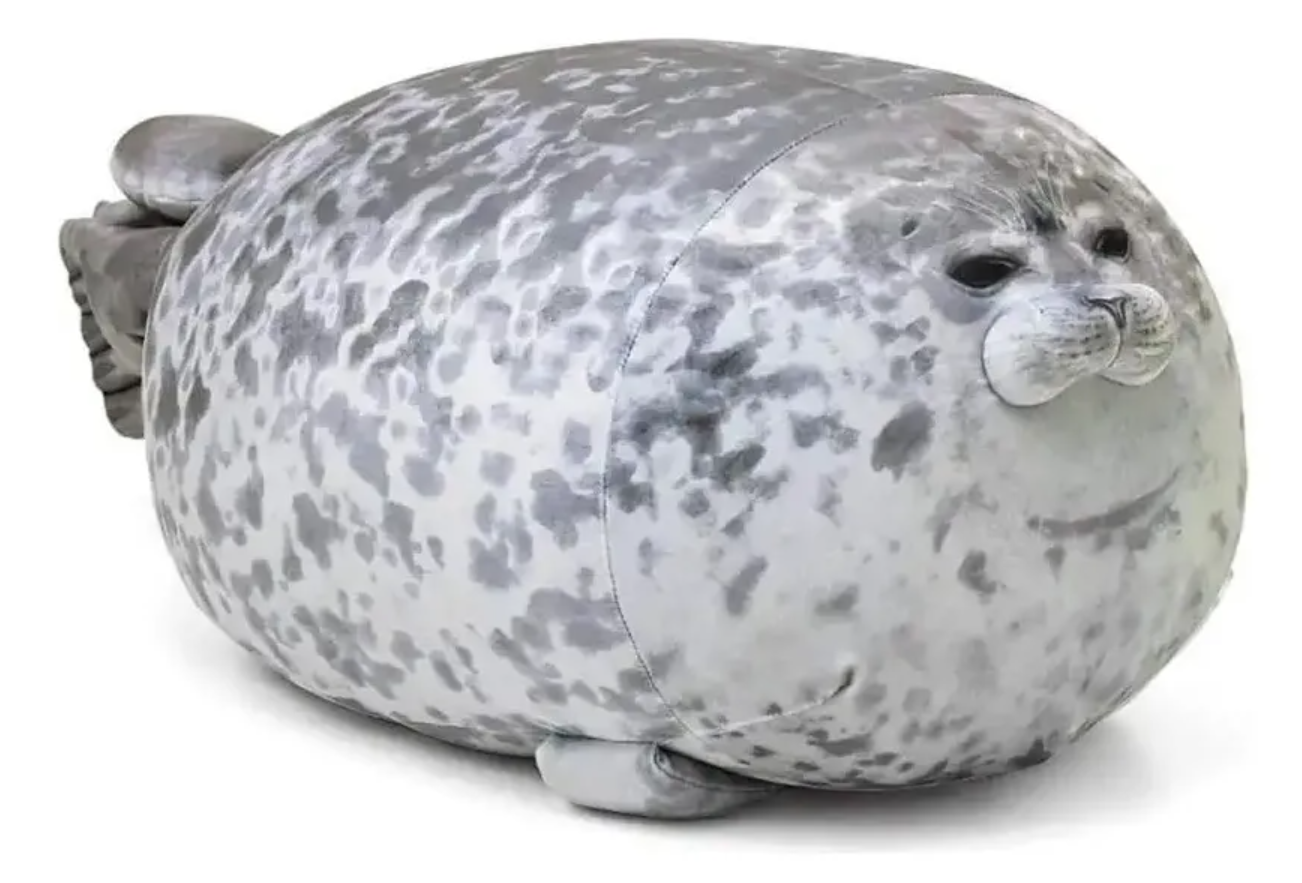 Tierno Peluche Almohada Manatie Foca Grande Kawaii 90cms Xxl