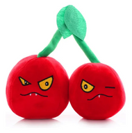 Plantas Vs Zombies Peluches 14 Cm Guindas Cerezas