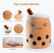 Peluche Grande Felpa Kawaii 70cms Bubble Tea Tapioca