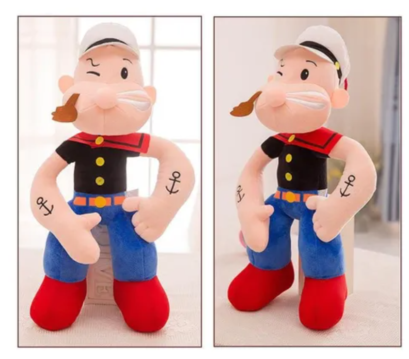 Peluche Popeye El Marino Vintage Clasico Caricatura 40cm
