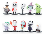 Set 10 Figuras Coleccionable El Extraño Mundo De Jack Sally