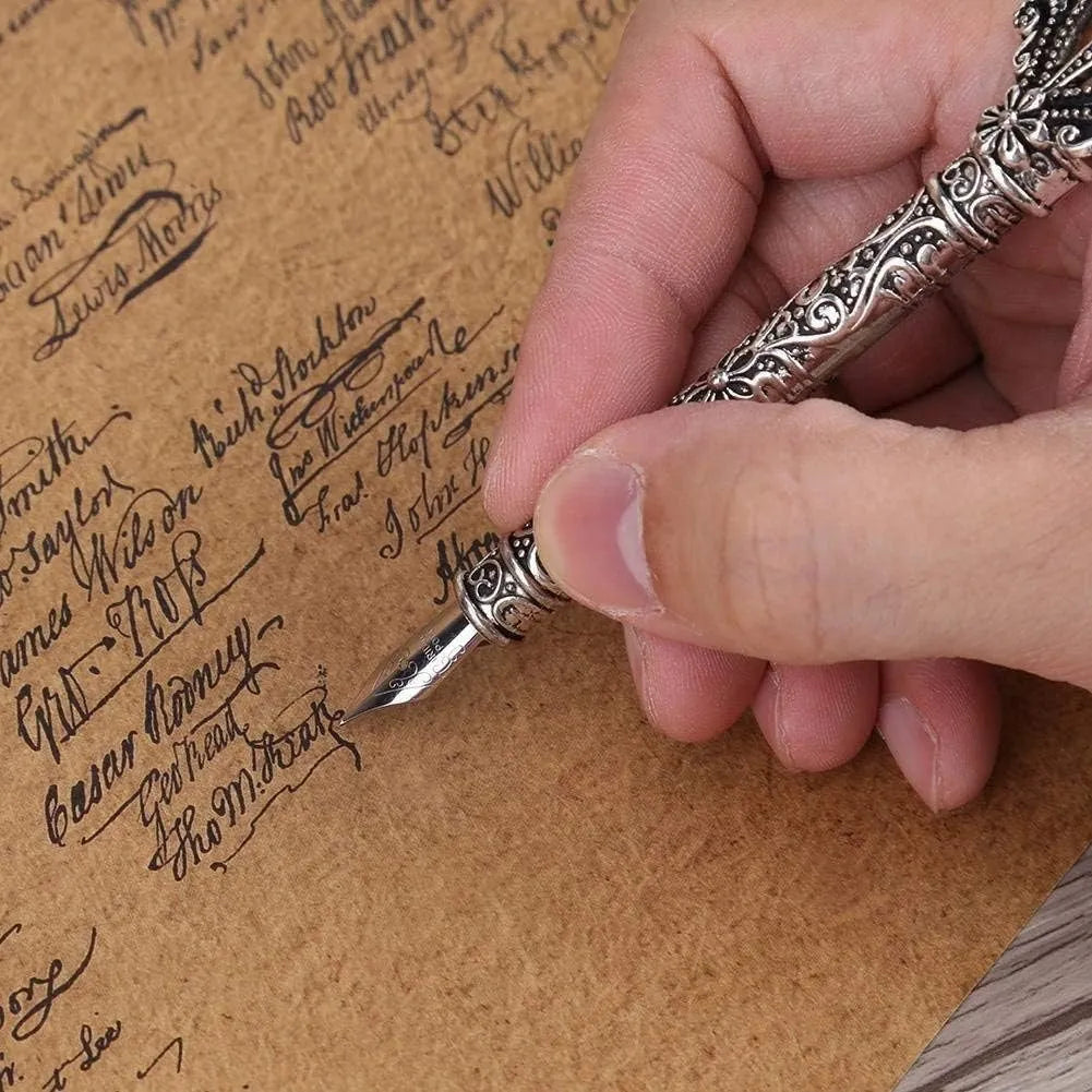 Pluma Estilográfica Vintage – Estilo Clásico Antiguo para Escritura Elegante