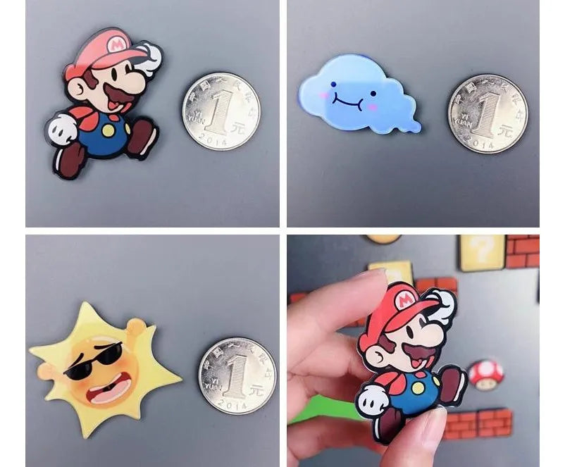 Pack Imanes Refrigerador Super Mario Bros – Gamer Retro | Set Decorativo