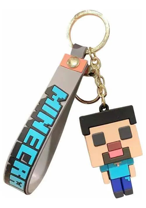 Llavero de Goma Steve Minecraft 5.5 cm Gamer