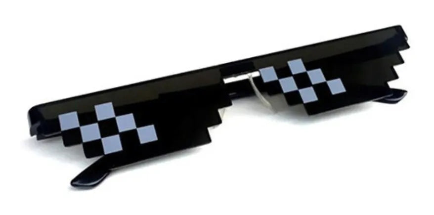 Lentes de Sol 8 Bits – Estilo Meme Thug Life | Gafas Pixeladas Gamer y Divertidas