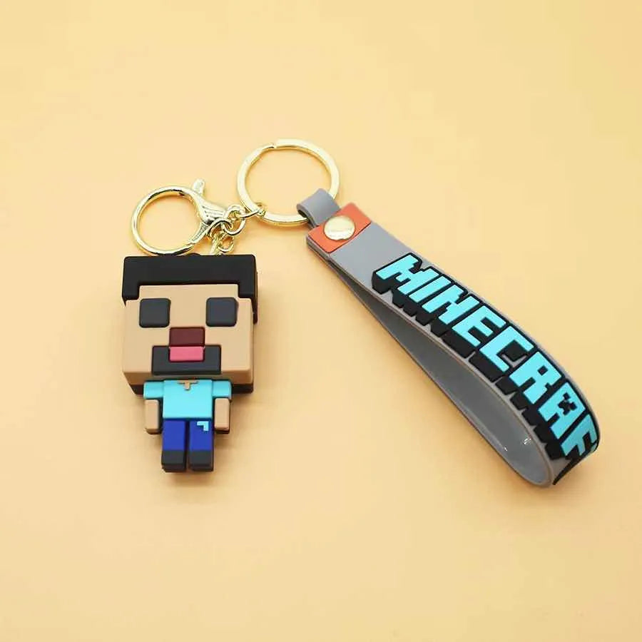 Llavero de Goma Steve Minecraft 5.5 cm Gamer